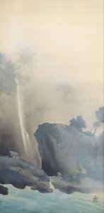 ボートをけん引 作： Yokoyama Taikan